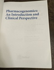 Pharmacogenomics: An Introduction & Clinical Perspective (2012) NEW 0071741690