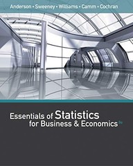 ESSENTIALS OF STATISTICS FOR BUSINESS AND ECONOMICS (BOOK By David R. Anderson