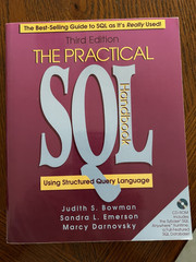 The Practical SQL Handbook: Using Structured Query Language (3rd Edition) – GOOD