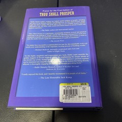 Thou Shall Prosper: Ten Commandments – Hardcover, by Lapin Rabbi Daniel Like New