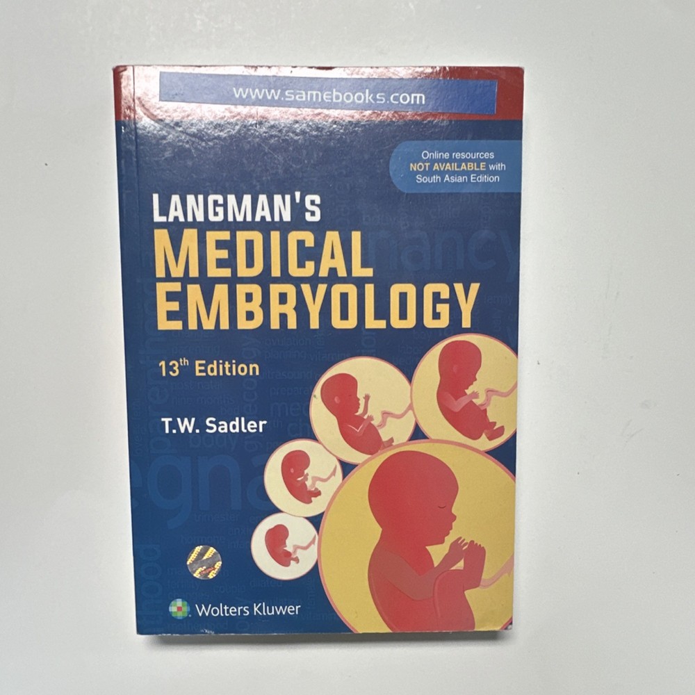 Langman’s Medical Embryology 13th South Asian Ed PB 2014 Sadler 456p