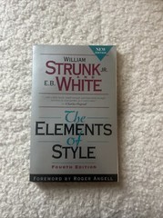 The Elements Of Style IBSN (0205313426) by William Strunk And E.B. White