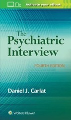 Psychiatric Interview by Daniel Carlat (2016, Trade Paperback)