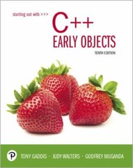Starting Out with C++ : Early Objects BOOK ONLY, NO CODE **GOOD***