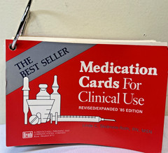 Medication Cards For Clinical Use Revised 1985 Edition Best Seller Expanded Edit