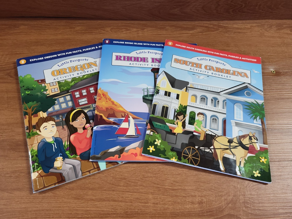 Little Passports (3-SET) States Activity Books – Fun Facts, Puzzles