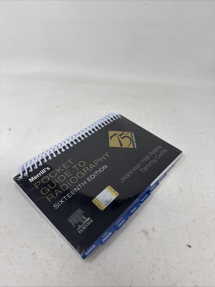 Merrill’s Pocket Guide to Radiography 16th Ed. Jeannean Hall Rollins Spiral Book