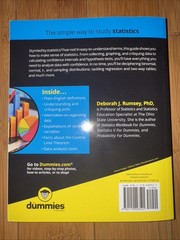 Statistics for Dummies by Deborah J. Rumsey (2016, Trade Paperback)