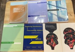 Teaching Homeschool Lot Of Algebra Books W Solution Manuals Instruct DVDs