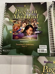BJU Reading 5 Pages in My Head Textbook hardback and Teachers Editions 1 & 2