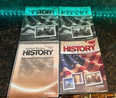 Abeka 11th grade U.S. History textbook & Answer key, Quiz/Test Key -gently used