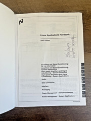 National Semiconductor Linear Applications Handbook 2003 w/ CD-ROM Engineering