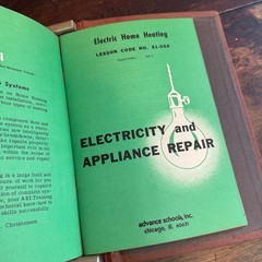 Vintage 50s 60s Advance Trades School ATS Electrical Training Binder