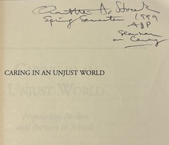 Caring in an Unjust World: Negotiating Borders and Barriers in Schools