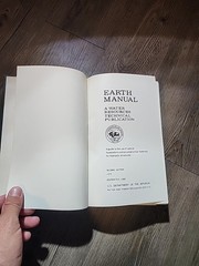 Earth Manual Awater Resources Technical Publication 2e 1980 Hardcover
