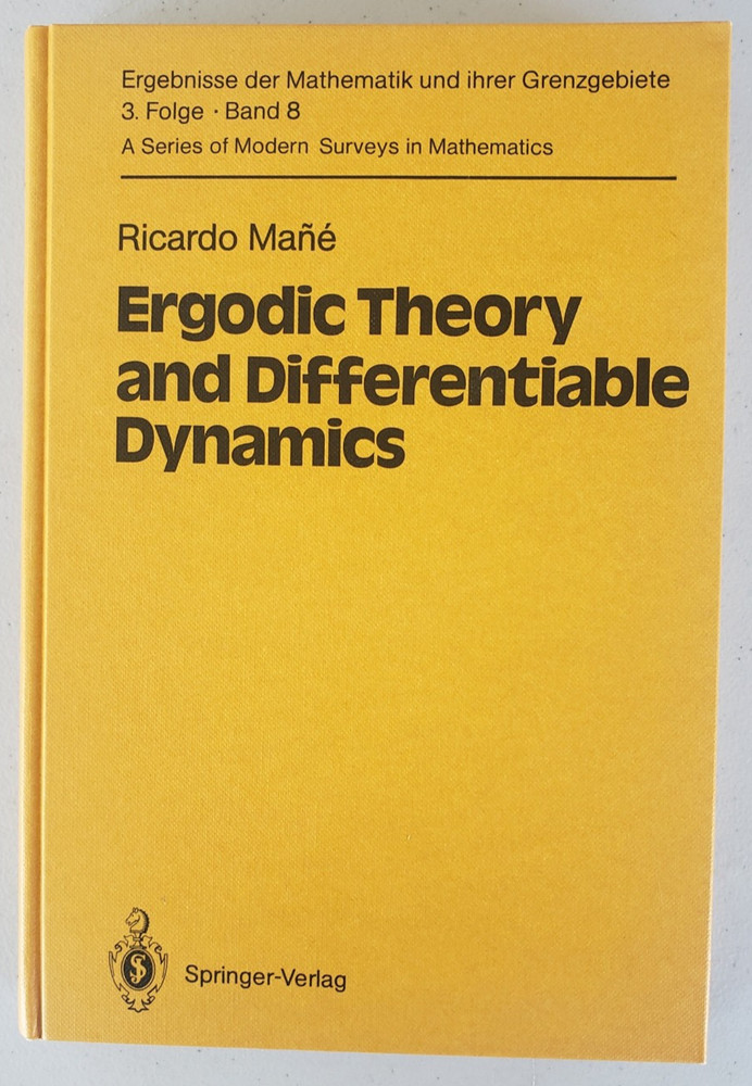 Rare Math: Ergodic Theory and Differentiable Dynamics Mane 1987 Springer NEW