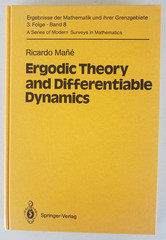 Rare Math: Ergodic Theory and Differentiable Dynamics Mane 1987 Springer NEW