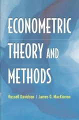 Econometric Theory and Methods – Hardcover By Davidson, Russell – VERY GOOD