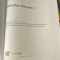 OpenStax Calculus Volume 2 Hardcover Textbook 2016 Advanced Calculus