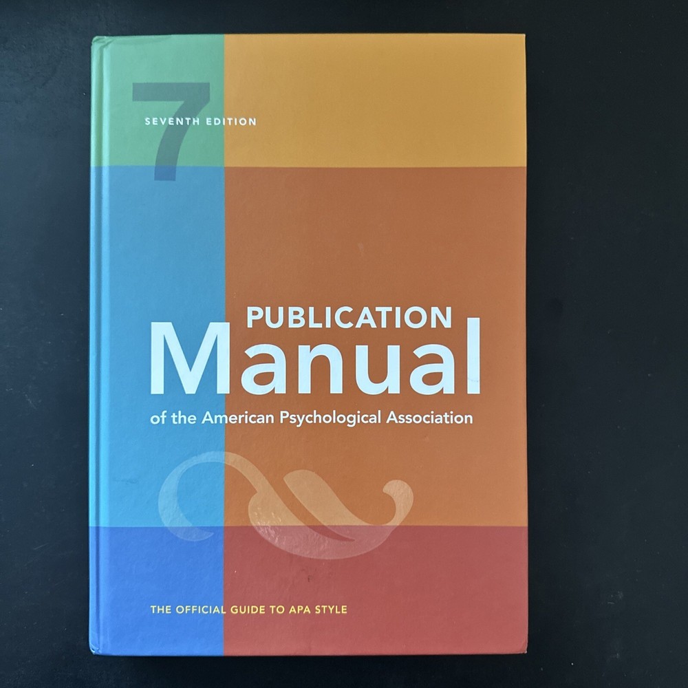 Publication Manual of the American Psychological Association – Hardcover –