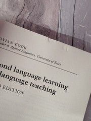 Second Language Learning and Language Teaching Book By Vivian Cook Second Edt