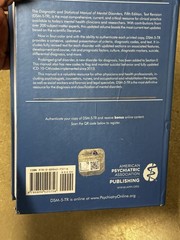 Diagnostic and Statistical Manual of Mental Disorders DSM-5-TR by American…