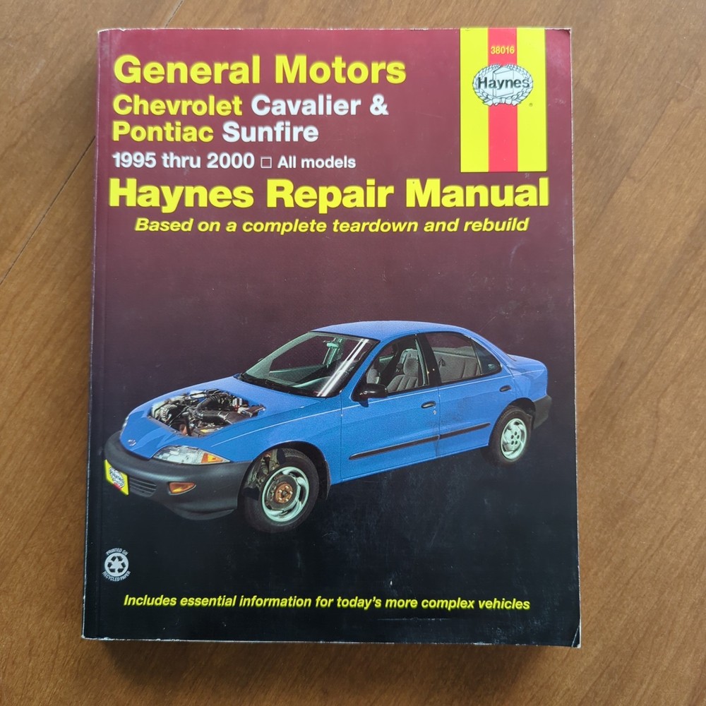 HAYNES 38016 GENERAL MOTORS CHEVROLET Cavalier PONTIAC Sunfire Manual 1995 2000