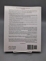 Research Methods for Public Administrators : Third Edition by Gail Johnson (2014