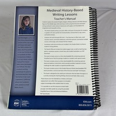IEW Medieval History Based Writing Lessons Teachers ONLY Manual Lori Verstegen