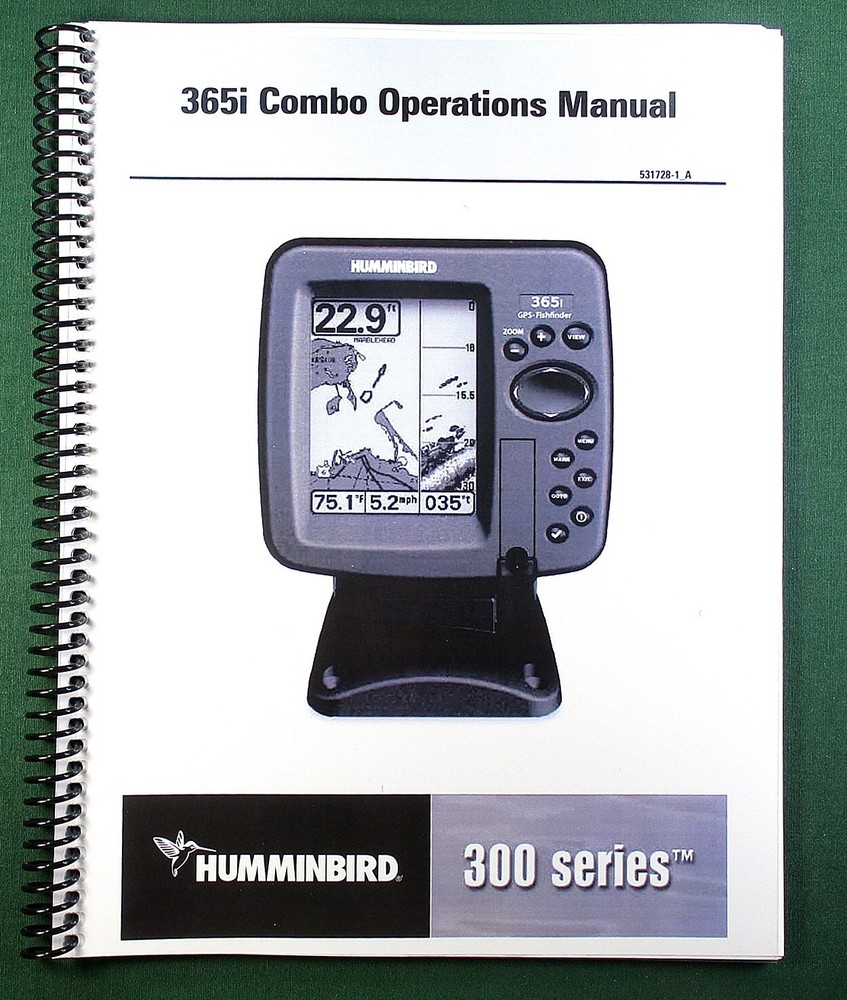Humminbird 365i Combo Instruction Manual: 128 Pages & Protective Covers!