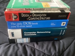 Mathematics lot of 5 Books, Computer Networking, DOS, Turbo Assembler