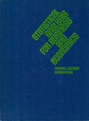 Statistical Analysis for Business and Economics by Leonard J. Kazmier…