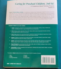 Caring for Preschool Children, Volume II; 2nd Ed. (1996 Delmar Cengage Learning)