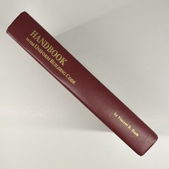 Vintage Uniform Building Code 1988 & Handbook Int. Conference of Building