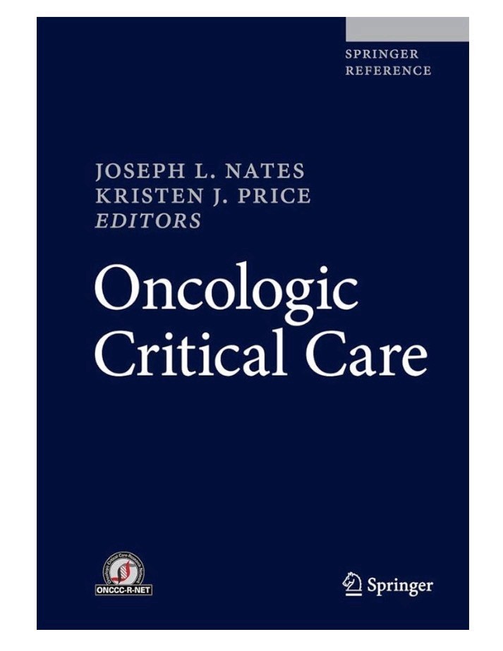 Oncologic Critical Care 1st ed 2020 3 Volume Set Volumes 1, 2, 3 Nates and Price