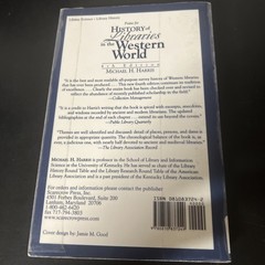 History of Libraries of the Western World, 4th ed. Paperback, Ex-library