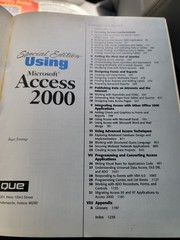 Special Edition Using Ser.: Using Microsoft Access 2000 by Roger Jennings (1999,