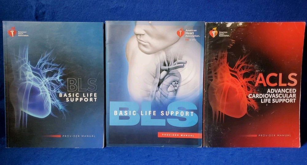American Heart Association BLS ACLS Provider Manual Lot of 3 2020 + Cards