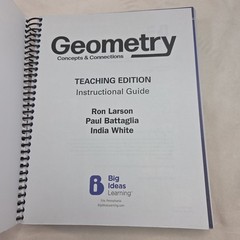 Geometry Concepts & Connections Teaching Edition Instructional Guide 2025 Larson