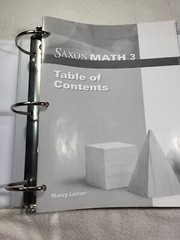Saxon Math 3 Teacher Manual Volume 2 Nancy Larson