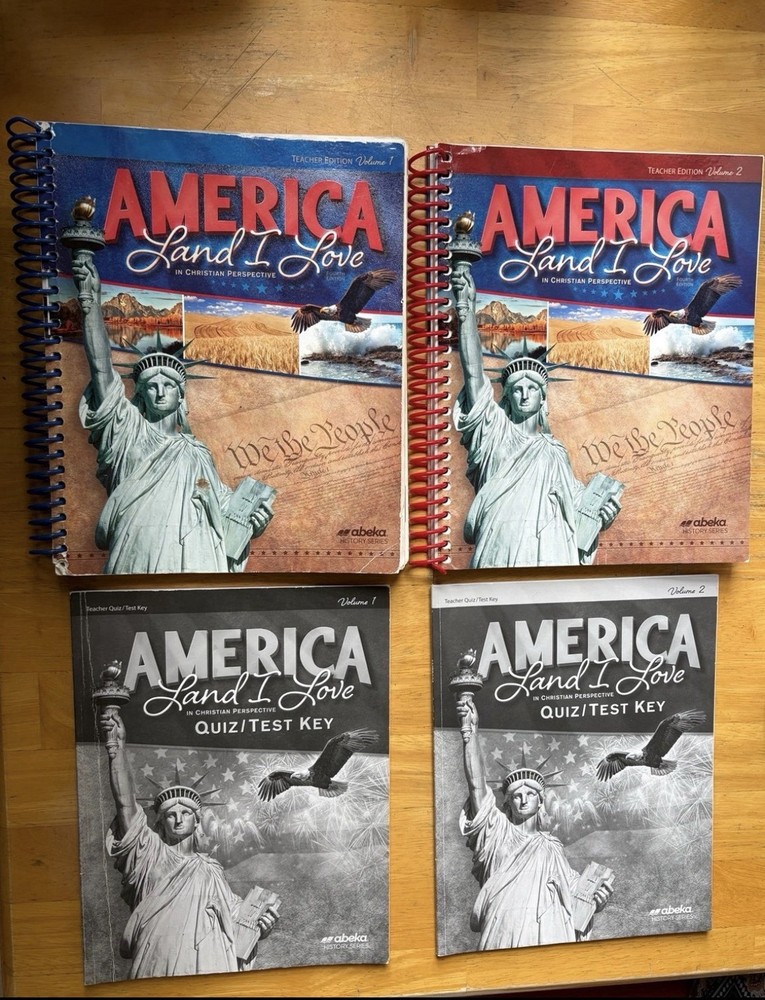 8th Grade History Abeka America Land I Love Teacher Homeschool Abeka Volume 1, 2
