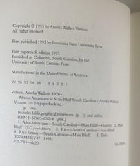 African American at Mars Bluff, South Carolina Softcover Ex Library Book