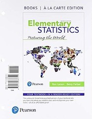 Elementary Statistics : Picturing the World, Books a la Carte Edi