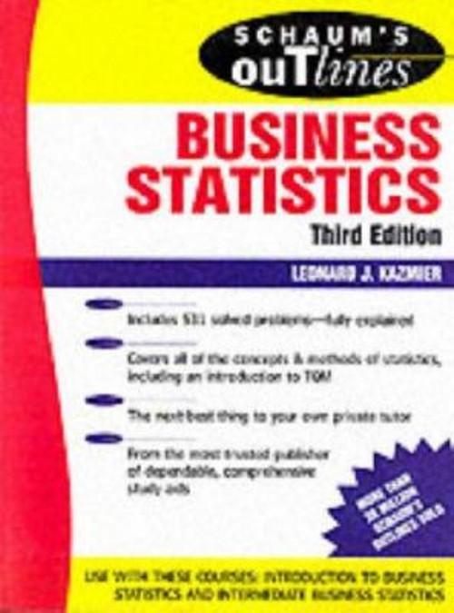 Schaum’s Outline of Business Statistics Paperback Leonard J. Kazm