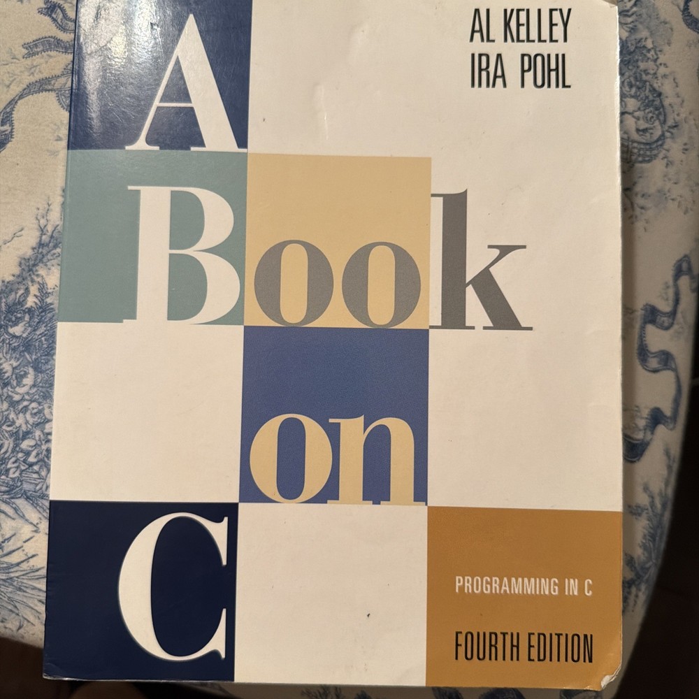 Book on C : Programming in C by Ira Pohl and Al Kelley (1997, Trade Paperback)