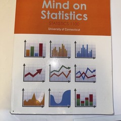 Mind on Statistics 1100 by Heckard & Utts 5th Ed. 2015 Softcover UConn Edition