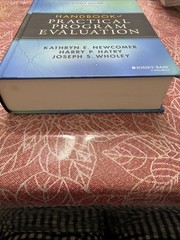 Handbook of Practical Program – Hardcover, by Newcomer Kathryn E.; – Very Good