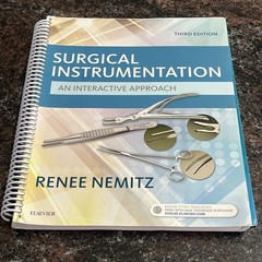 Surgical Instrumentation: An Interactive Approach 3e Scratch Off Code never Used