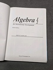 Saxon Algebra 1/2 Second Edition Hardcover Homeschool Textbook John Saxon Math
