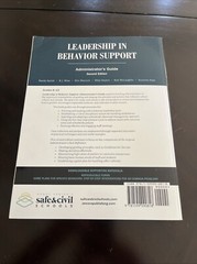 Leadership in Behavior Support : Administrator’s Guide 2nd Edition